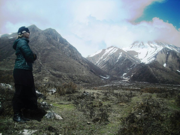 This picture was taken of Dawn Habash on April 24, the day before the Nepal earthquake, by an Italian woman who hiked with the now-missing Augusta yoga instructor but split with her before the quake. Friends and relatives are hoping to hear from Habash, who has not been in contact with them since the April 25 earthquake that killed thousands.