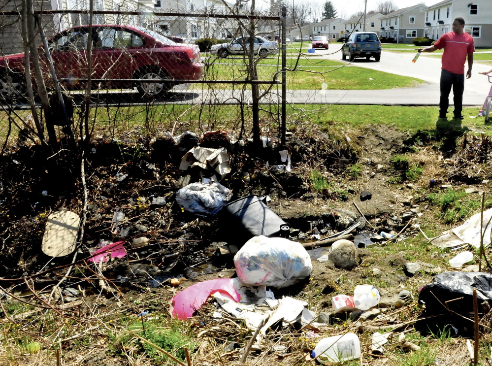 Wind blamed for trash problem in Waterville