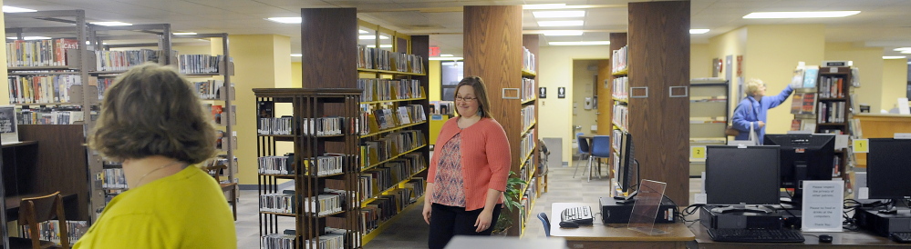 The temporary location for Augusta’s Lithgow Public Library opened Monday for what’s expected to be an 18-month stint at the Ballard Center on the Augusta’s east side.