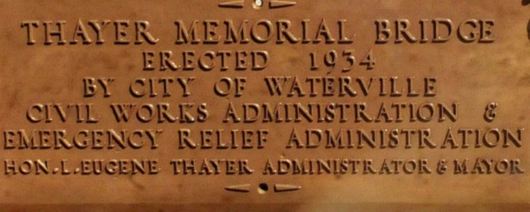 The plaque, now cleaned up.