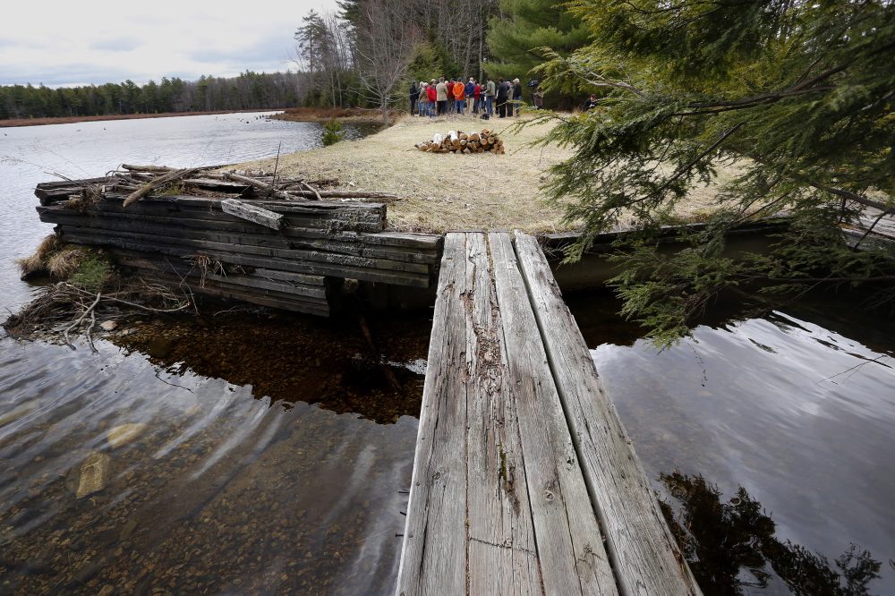 A plan in Cumberland and North Yarmouth to conserve 215 acres at Knight’s Pond and Blueberry Hill, above, is one of dozens of conservation initiatives in jeopardy because of the uncertainty about the Land for Maine’s Future Program.