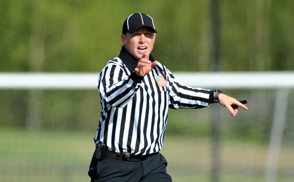 Josh Blaisdell, a teacher at Lawrence High School, officiates around 30 collegiate lacrosse games throughout New England ranging from Division I to Division III each season. Blaisdell also referees high school games in Maine.