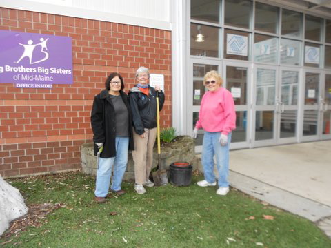 The Central Maine Garden Club recently prepared flower beds at the Alfond Youth Center. From left are Joyce Bushey, Louise Alley and Marilyn Hall. Central Maine Garden Club Waterville annual Plant Sale will be held from 8 a.m. to noon Saturday, May 30, at the United Methodist Church, 20 West School St., in Oakland. Perennials, annuals, food and jewelry will be offered for sale. Proceeds will be used for maintaining Redington Museum, Alfond Youth Center, Camp Tracy gardens and Silver Street planters.
