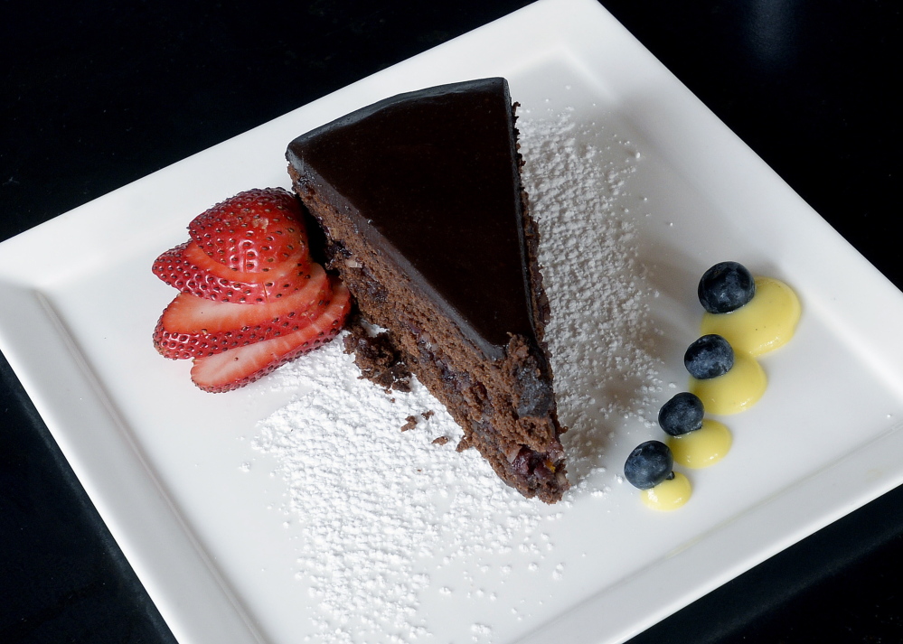 Gluten-free chocolate cake.