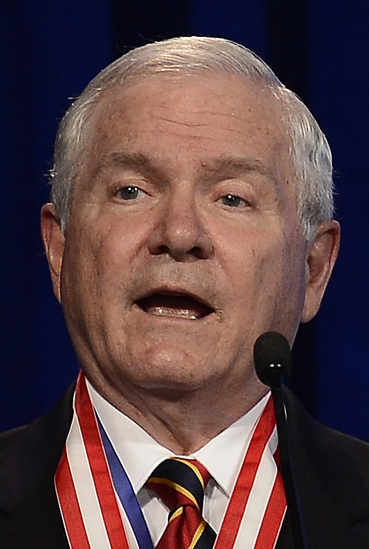 Former Defense Secretary Robert Gates addresses the Boy Scouts of America’s annual meeting in Nashville, Tenn., last year after being selected as the organization’s new president. On Thursday Gates said that the organization’s longstanding ban on participation by openly gay adults is no longer sustainable, and called for change in order to avert potentially destructive legal battles.