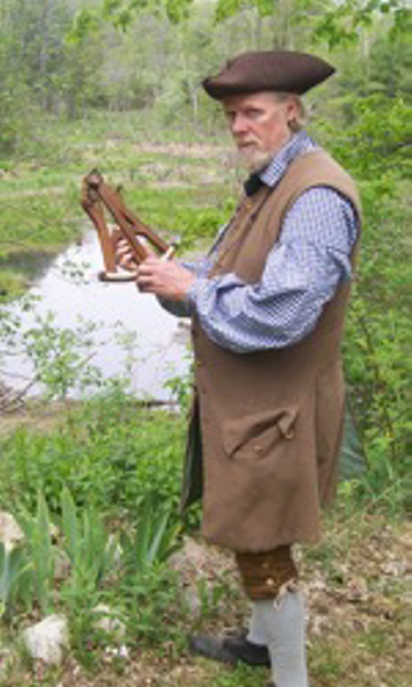 Contributed photo 
 Jeff Miller will demonstrate navigational tools used by Colonial seafarers in a living history program at Chapman-Hall House, Damariscotta on June 13 and 14.