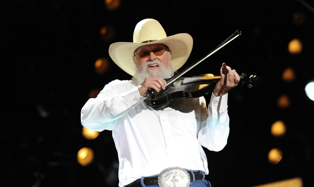 Charlie Daniels joins Brad Paisley performance at LP Field in Downtown Nashville on Sunday, June 9 during the 2013 CMA Music Festival.