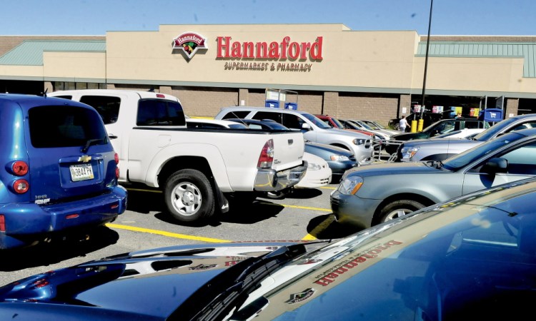 One of the two Hannaford supermarkets in Waterville, seen Wednesday.