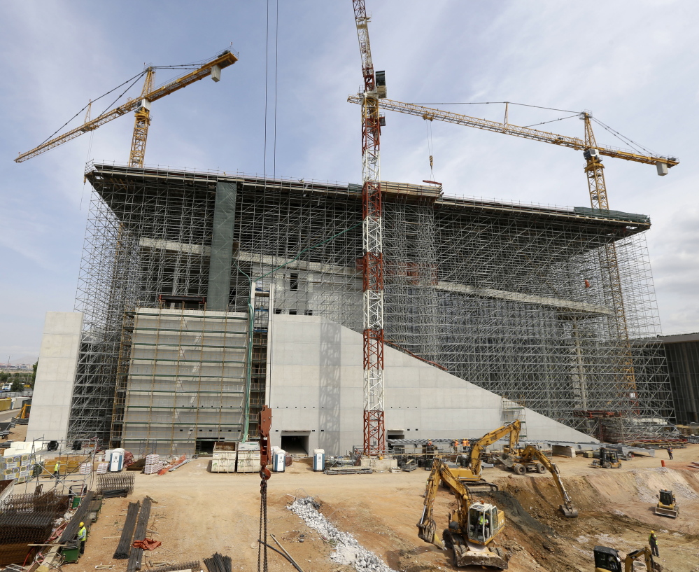 The Stavros Niarchos Culture Center in Athens will open next year. It is one of Greece’s few privately funded projects since its major financial crisis in 2009. Jitters over Greece’s financial future have put a cloud over markets in recent days.