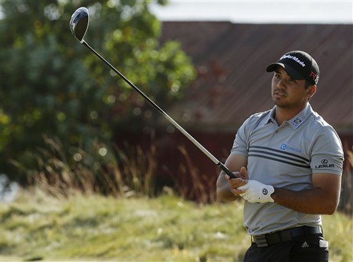 Jason Day watches his tee shot on the 18th hole during the third round of the U.S. Open golf tournament at Chambers Bay on Saturday. The Associated Press