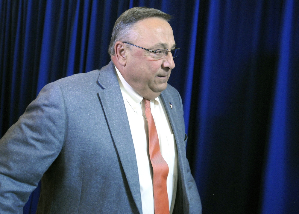 Gov. Paul LePage said Wednesday that he already vetoed 19 bills whose status is unclear. “Get a life,” he told journalists who posed questions afterward.
