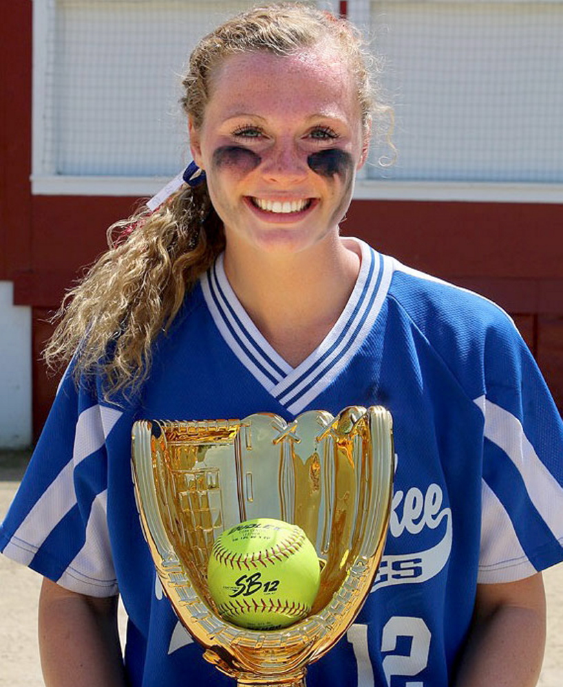 Kristy Prelgovisk is the Morning Sentinel Softball Player of the Year.