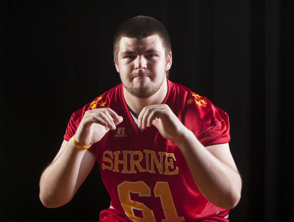 MCI’s Nick Deckert was a late addition to the East squad for the Maine Shrine Lobster Bowl on Saturday in Biddeford. Deckert, normally a tackle, will play guard.