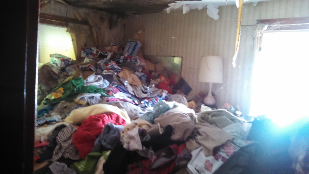 A photo taken by Augusta city officials shows the inside of 44 State St., which has been deemed unfit for occupancy.