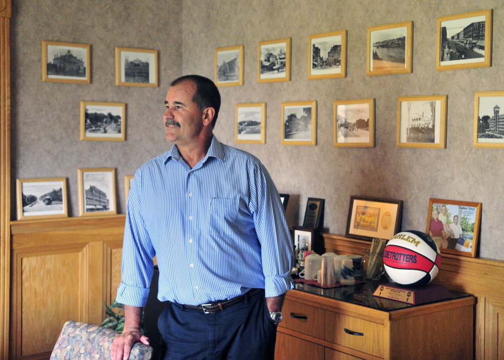 Director Dana Colwill, who recently retired from the Augusta Civic Center, stands in the conference room there Wednesday.