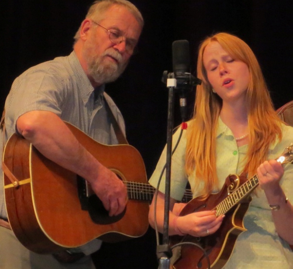 Stan Keach and Julie Churchill of the Maranacook String Band.