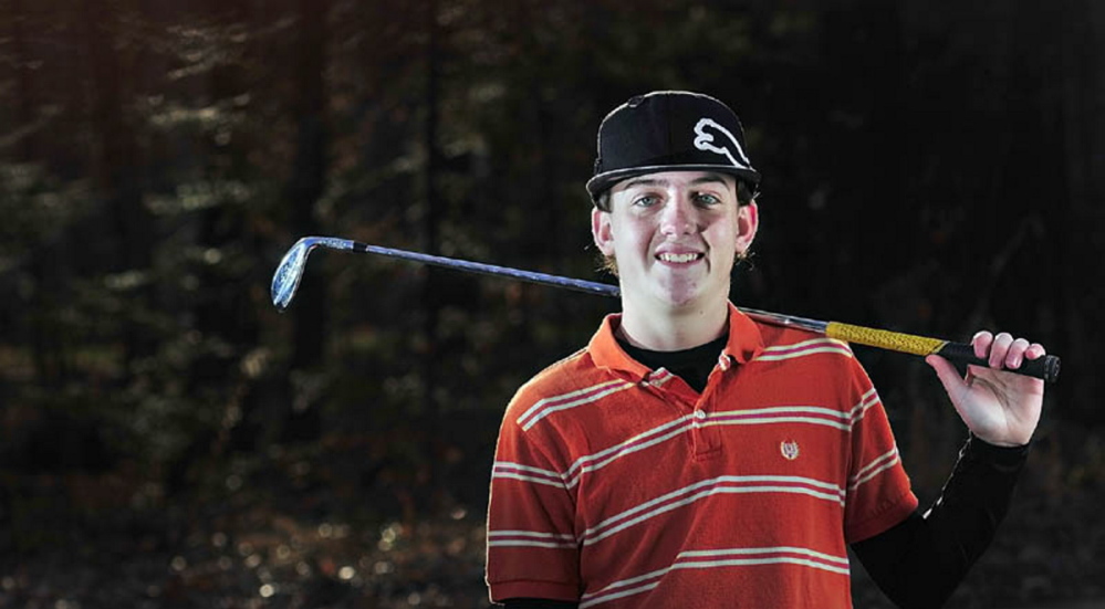 Staff photo by Joe Phelan 
 Former Maranacook standout Luke Ruffing is prepping for the Maine Open, which gets under way Monday at the Augusta Country Club.