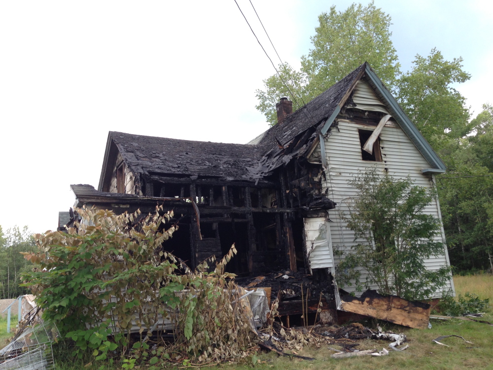 An unoccupied house at 334 Madawaska Avenue in Pittsfield was destroyed in a fire Tuesday morning.