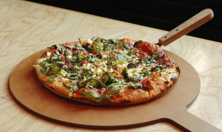 Portland Pie’s veggie-friendly Shipyard pizza.