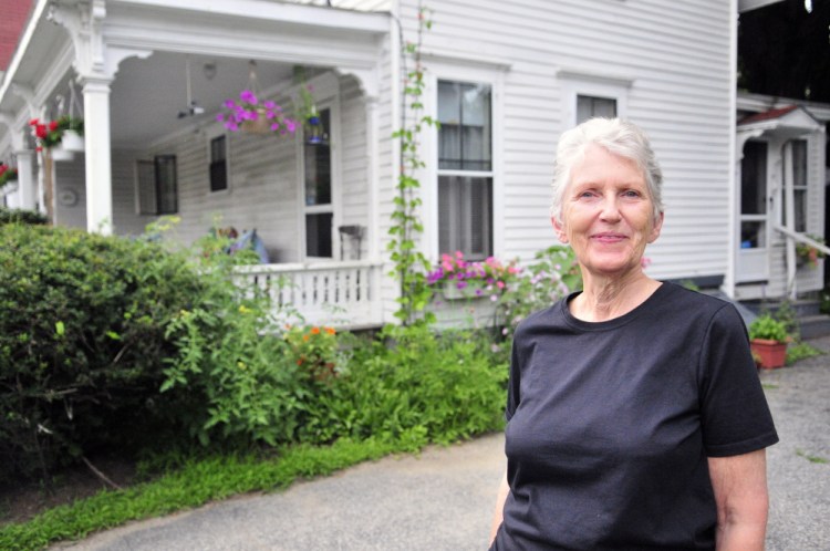 Shelia Stratton talks about the historic Augusta home she lives in with husband Don Stratton in this July 29 file photo.