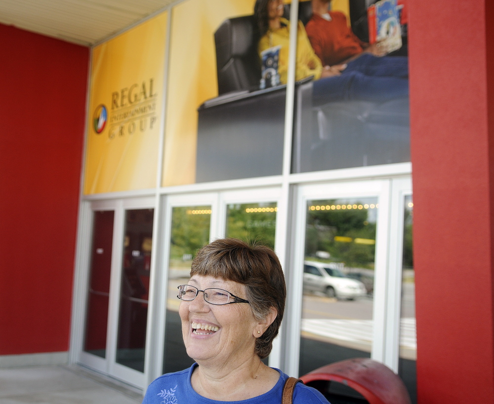 Jackie Nadeau of Augusta said she’s glad Regal Cinemas will search the bags of moviegoers.