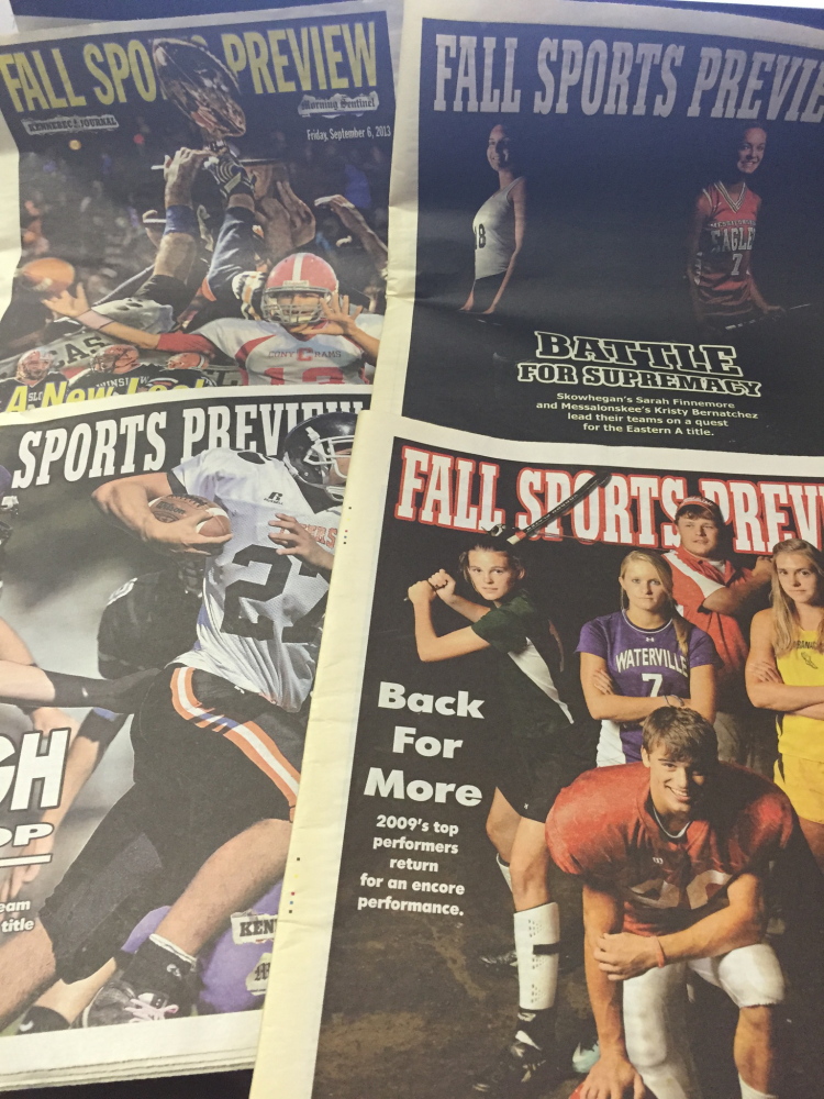 A look at a few of the recent fall sports preview special sections in the Kennebec Journal and Morning Sentinel.
