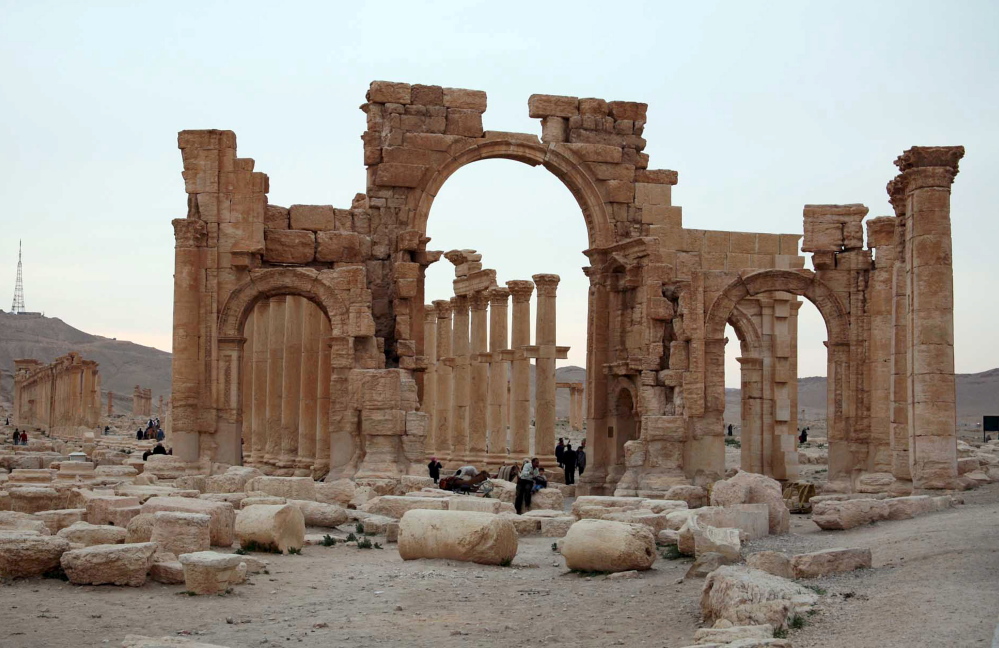 Palmyra, one of the Middle East’s most spectacular archaeological sites and a UNESCO World Heritage site, sits near the modern Syrian city of the same name.