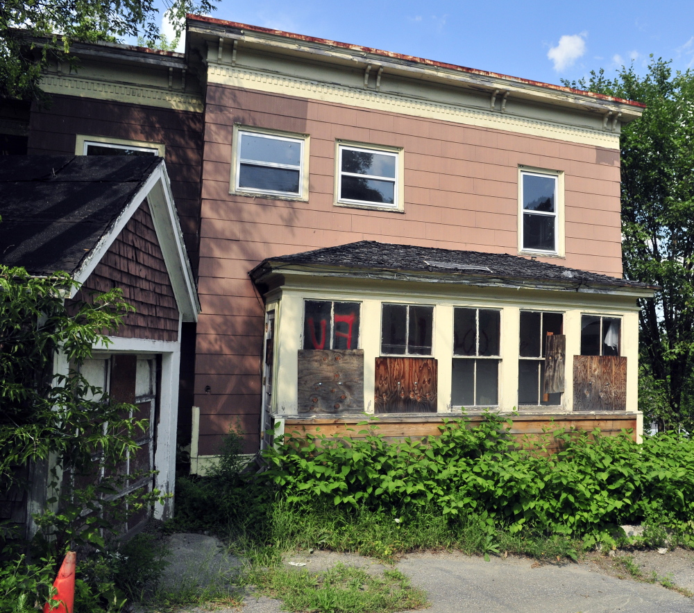 A vacant property at 15 Morton Place in Augusta shows the type of buildings the City Council is hoping to address with a new vacant property ordinance.