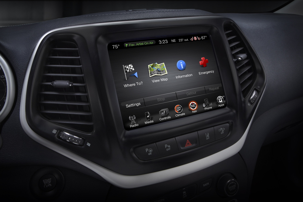Hackers exploited this Uconnect infotainment system to take control of a 2014 Jeep Cherokee.
