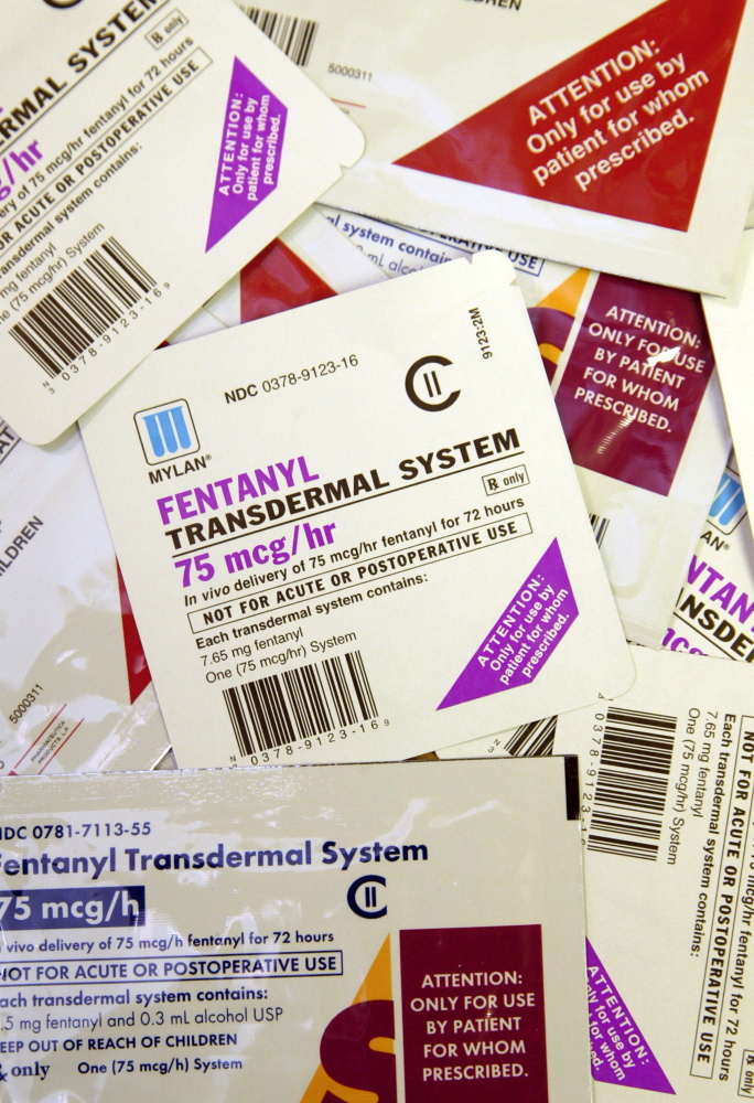 Fentanyl is often prescribed to cancer patients in the form of a patch. But the compound showing up in drug busts in Maine and elsewhere is manufactured in clandestine labs.