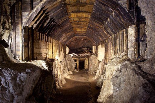 This 2012 Associated Press file photo shows part of a subterranean system built by the Nazis in what is today Gluszyca-Osowka, Poland.