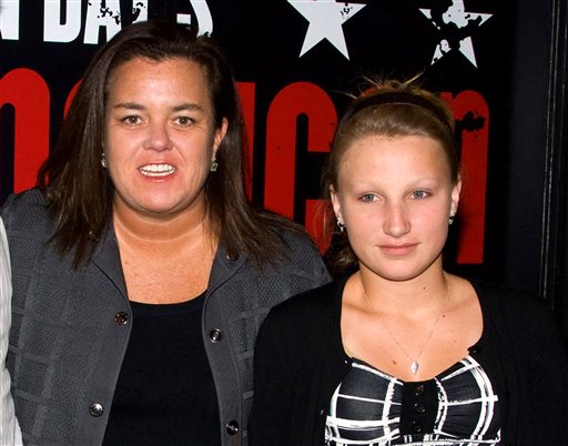 Rosie O'Donnell arrives with her daughter Chelsea at the opening night performance of the Broadway musical "American Idiot" in New York in this 2010 photo. The Associated Press