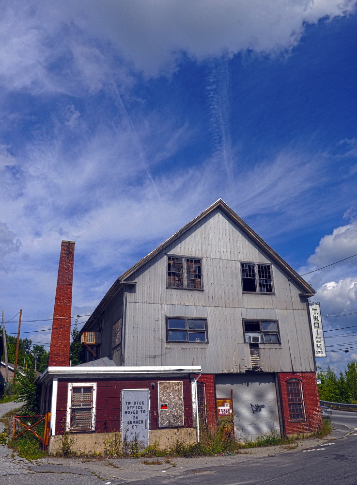 The potential redevelopment of the blighted former T.W. Dick Co. properties near Cobbossee Stream in Gardiner will be discussed by city council Wednesday.