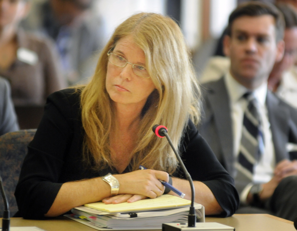 Mary Mayhew, commissioner of Maine Department of Health and Human Services, appeared before the Legislature’s Appropriations Committee in Augusta recently.