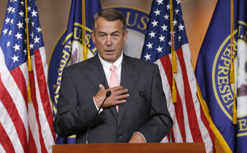 House Speaker John Boehner of Ohio says there will be no government shutdown when funding runs out this week.