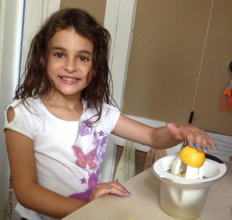 Clara making her fresh lemonade. Courtesy photo