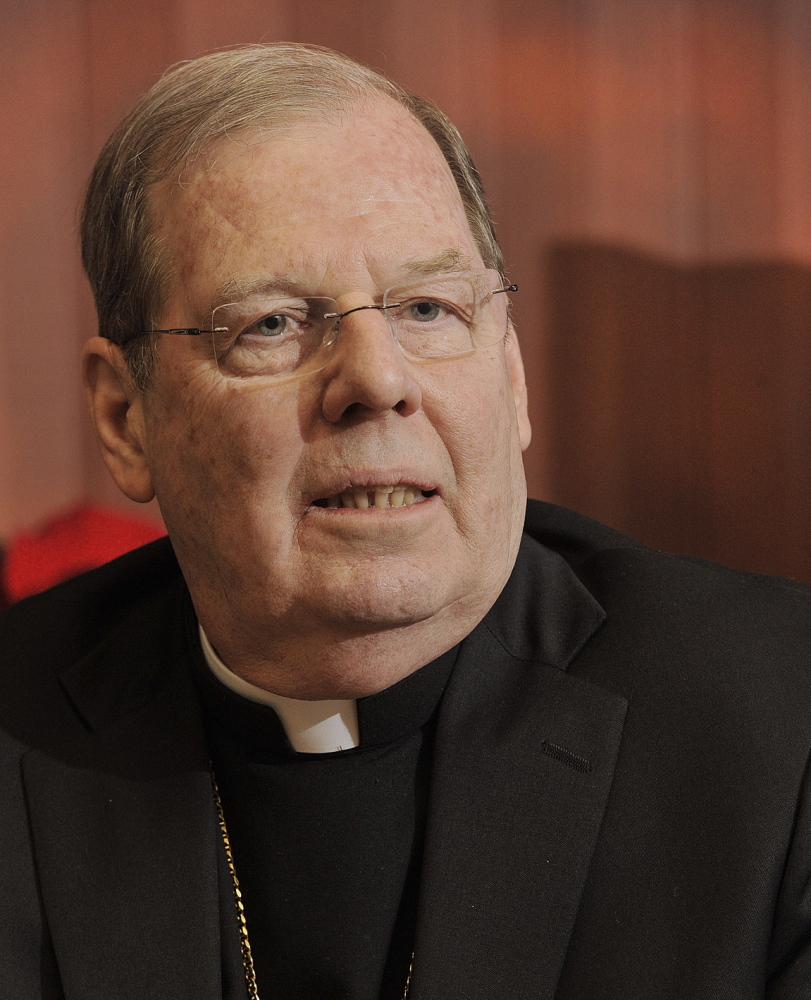 Maine Bishop Robert Deeley on Thursday cited recent undercover videos released by an anti-abortion group.