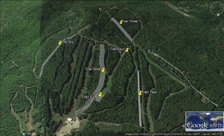 Mt. Abram shows its proposed trail expansions on this Google Earth map.