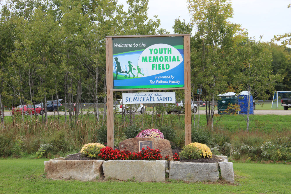 Youth Memorial Field sign.