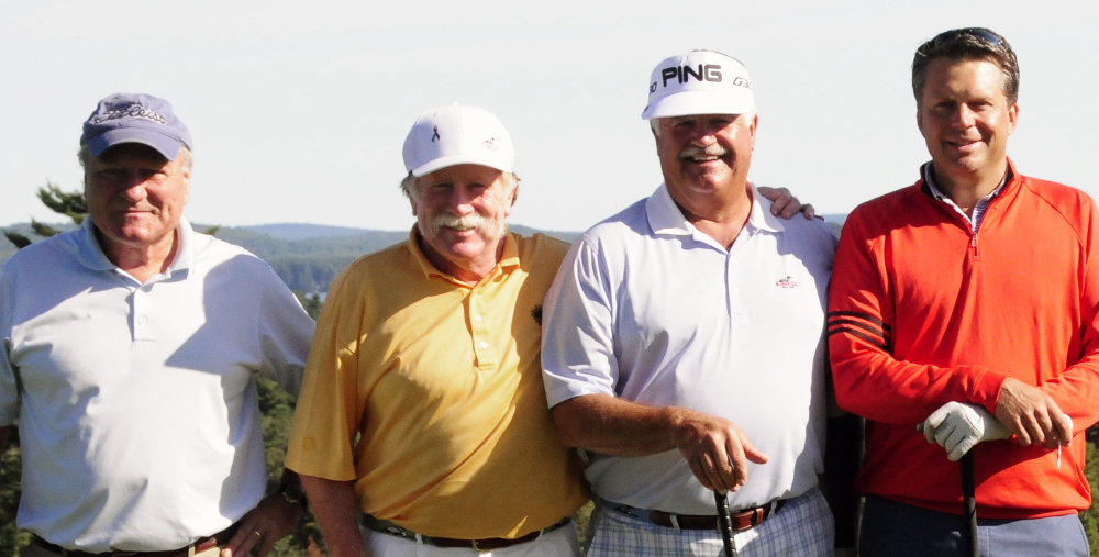 Winning the first place gross prize in this year’s event was the Wendy’s team, from left, are Dave Brewster, Mark Plummer, Jim Quinn and Jason Gall.