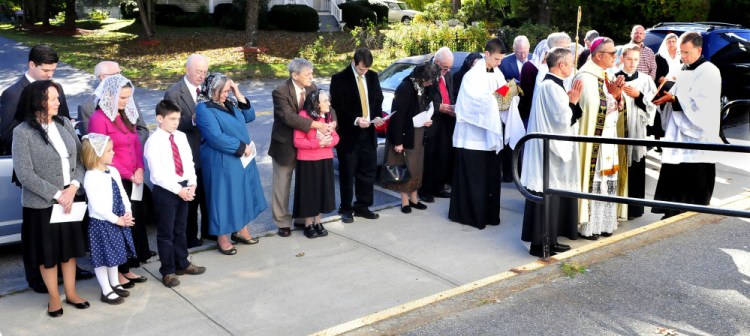 A blessing ceremony, including a high Mass, was conducted by priests and members of the congregation of St. Theresa’s Church in Oakland on Thursday.