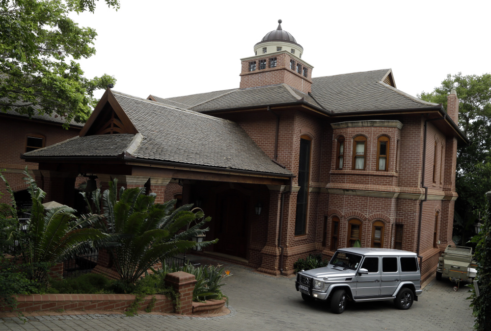The house of Oscar Pistorius’s uncle stands in Pretoria, South Africa, Tuesday.