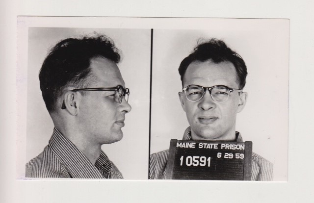 A mug shot of Charles Terry, of Waterville, in 1959, when he was sent to prison for assaulting a woman. Terry had just been released in 1958 after eight years in the Maine State Prison, convicted of rape.