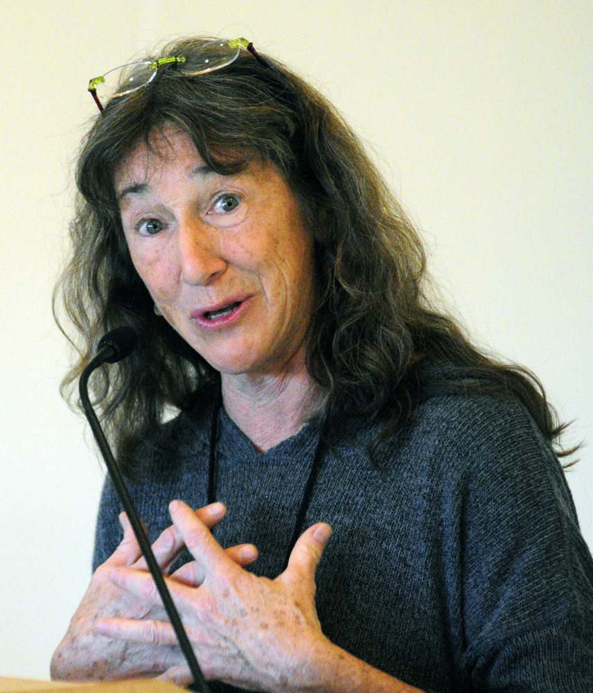 Keynote speaker Katherine Leo opens the Singing For Those at the End of Life conference Saturday at Maple Hill Farm Inn and Conference Center in Hallowell.