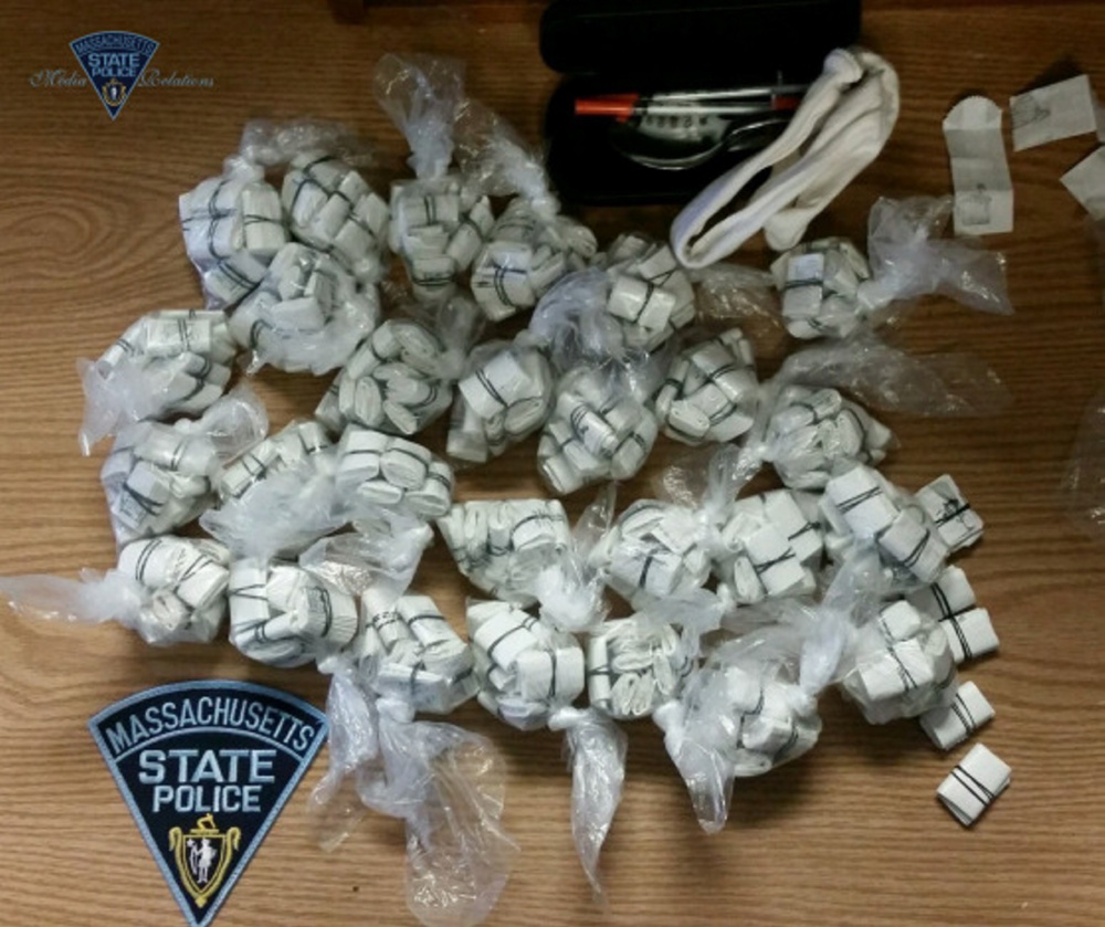 Massachusetts State Police charged Holly Grant, 39, of Palermo, with distribution of heroin, trafficking in heroin and unlicensed operation of a motor vehicle on Thursday.