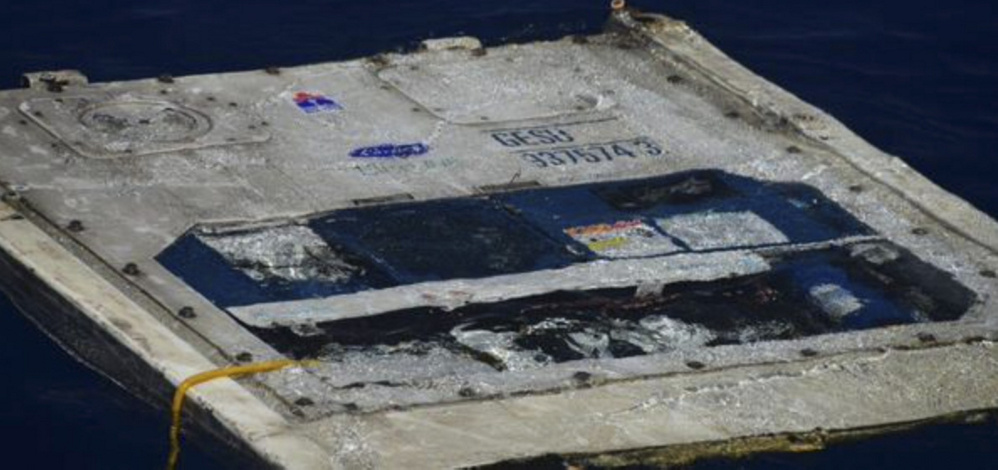 A photo of debris from the El Faro ship, released by the US Coast Guard.