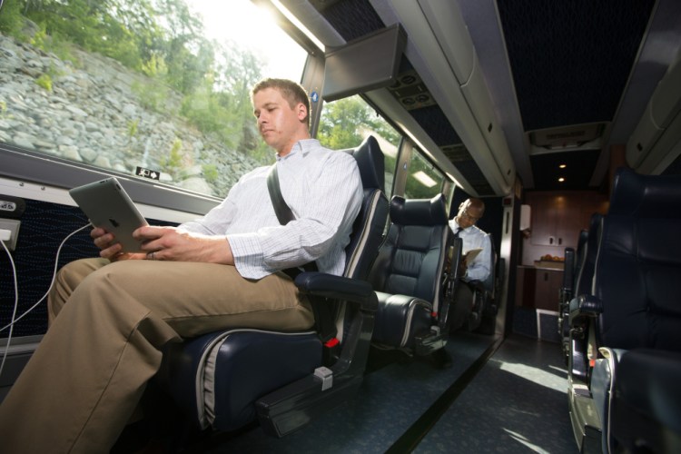 The buses on Concord Coach Lines’ New York route will hold 30 passengers and have leather seats, WiFi and power outlets at each seat.