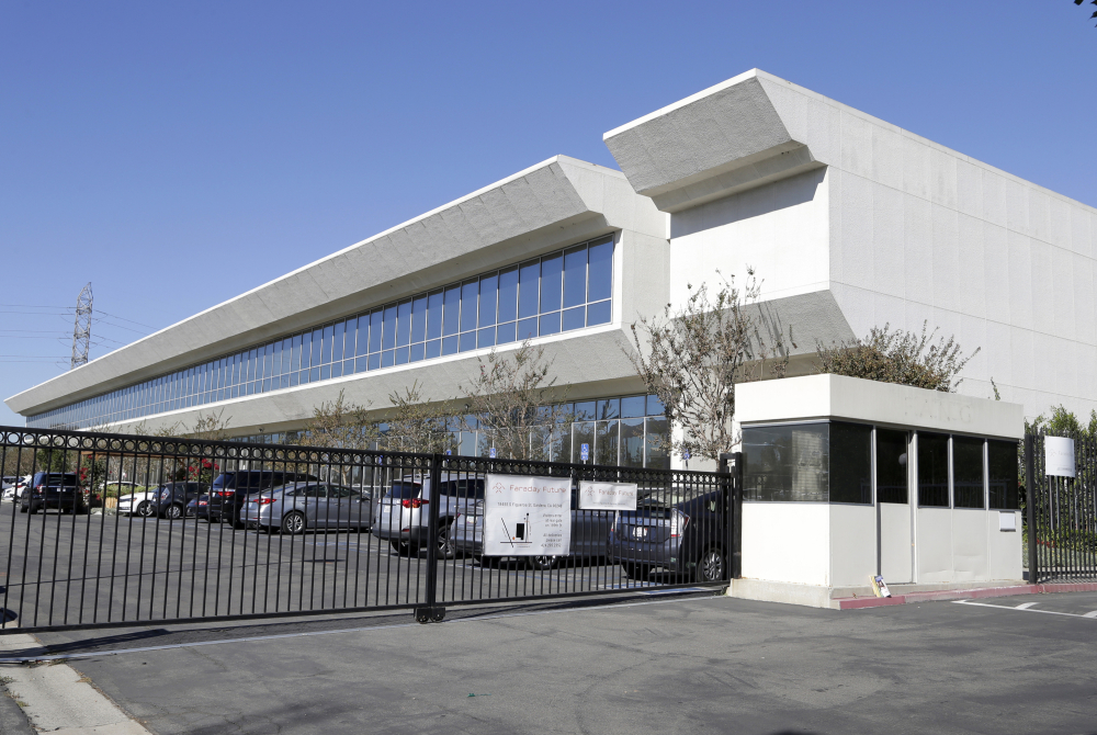 Faraday Future is hunting for a place to build what it says will be a $1 billion manufacturing plant for a new line of electric cars.