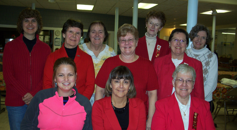 In front, from left, are Jennifer Goff, Karen Hayden and Irene Sylvain. Second row, from left, are Helen Bilodeau, Kathy Sites and Veronica Read. Back row, from left, are Lisa Poulin, Gail Quimby, Ronda LaPorte and Ruth Keister. Ann Barriault is absent from photo.