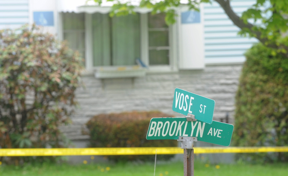 The view at 33 Brooklyn Avenue, where Aurele Fecteau, 92, was found dead in this photo from 2014.